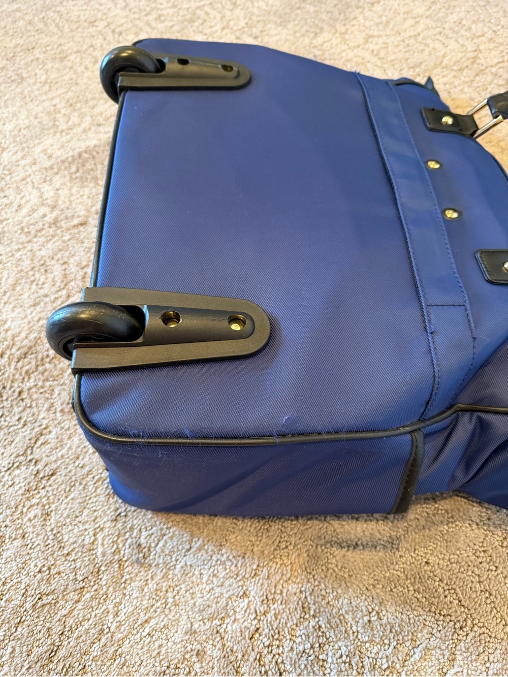 Kenneth Cole Reaction Blue and Black Wheeled Briefcase Underseat Carryon Bag - Picture 12 of 14